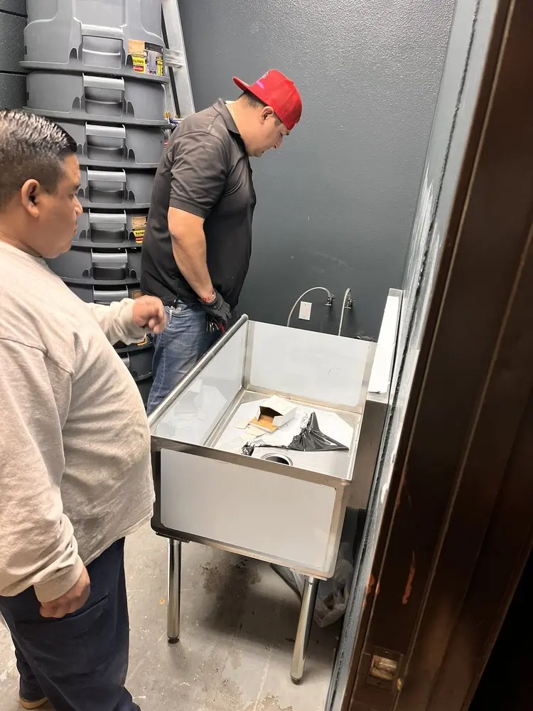 Commercial plumbing and sink installation in Crozet