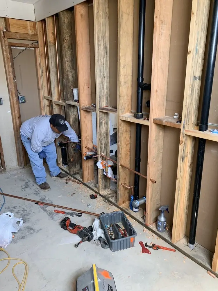 Commercial rough-in plumbing for Gas Line Repair in Crozet